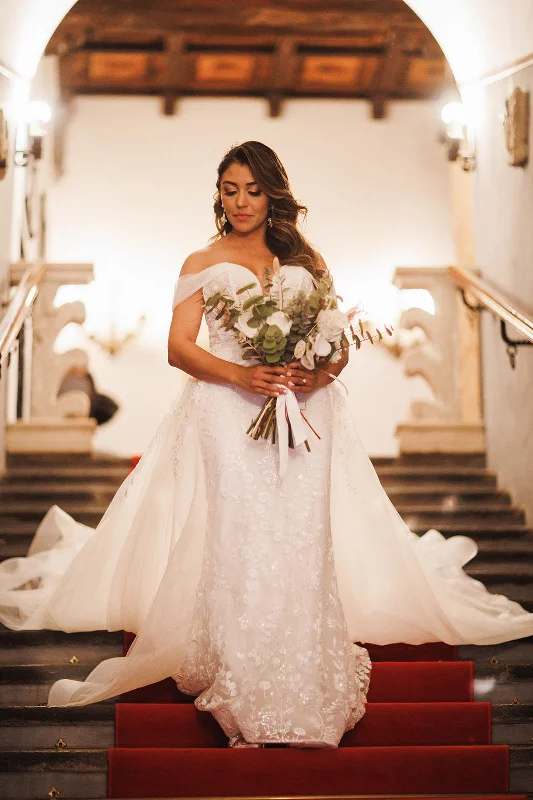 Exclusive Offers You’ll Love!Allure Bridals Fit to Flare MB704 & Overskirt MB704A