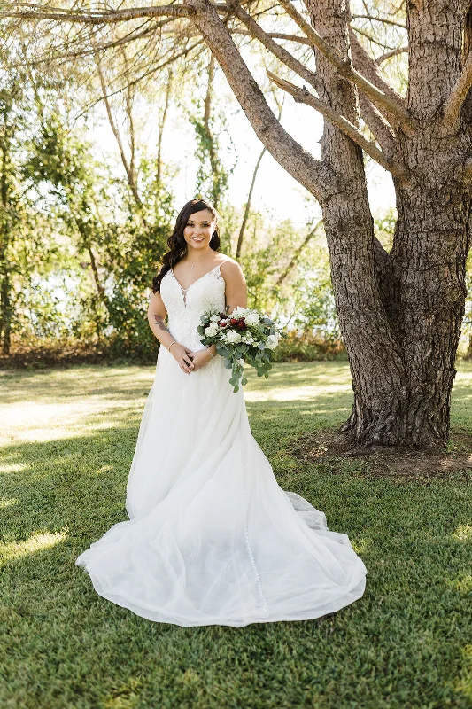 Unlock Huge Savings Now!Allure Bridals Sparkling Sleeveless A-Line Wedding Dress
