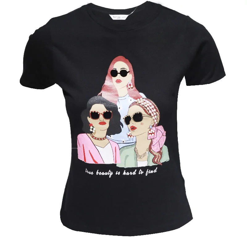 Your Favorite Items on Sale Now!Charcoal  Embellished T Shirt
