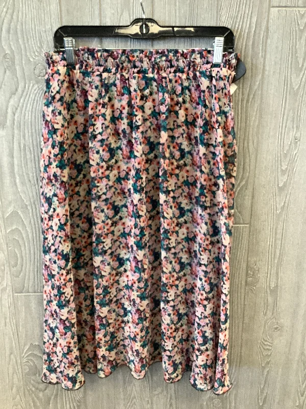 Grab Yours Before It’s Too Late!Floral Print Skirt Midi Disney Store, Size 8
