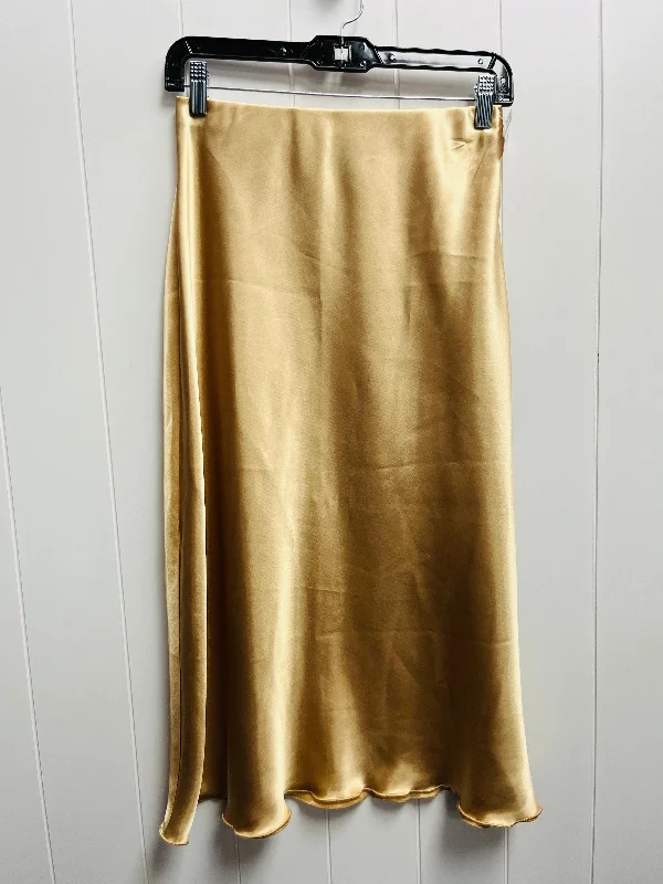 Sale Alert – Get Ready to Shop!Gold Skirt Maxi Nicole By Nicole Miller, Size S