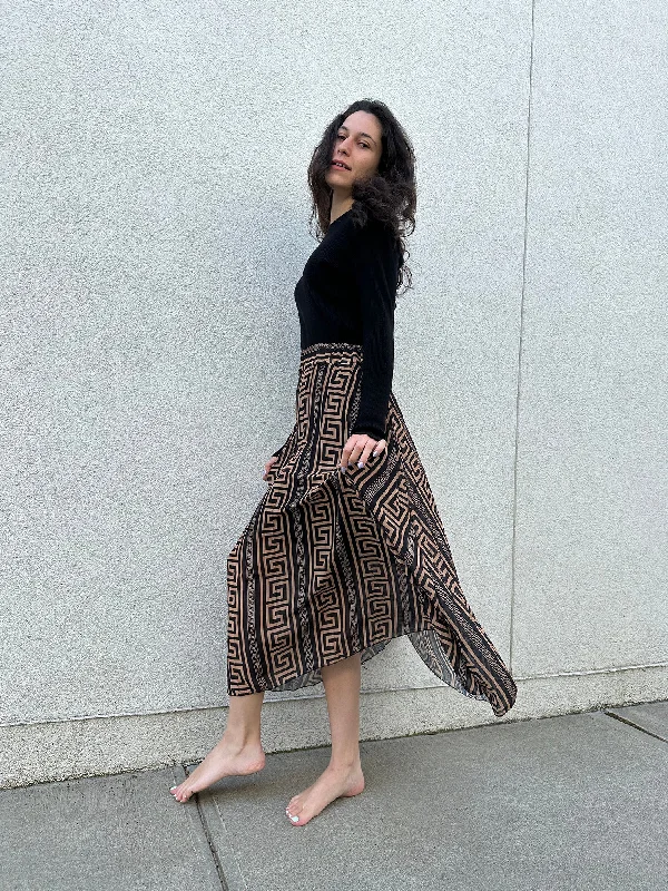 Unmissable Offers Await!L'olive Verte Medusa Pleated Skirt