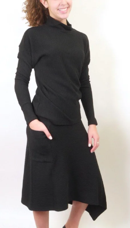 Find the Best Deals Here!Maxmrkt Knit Ribbed Skirt