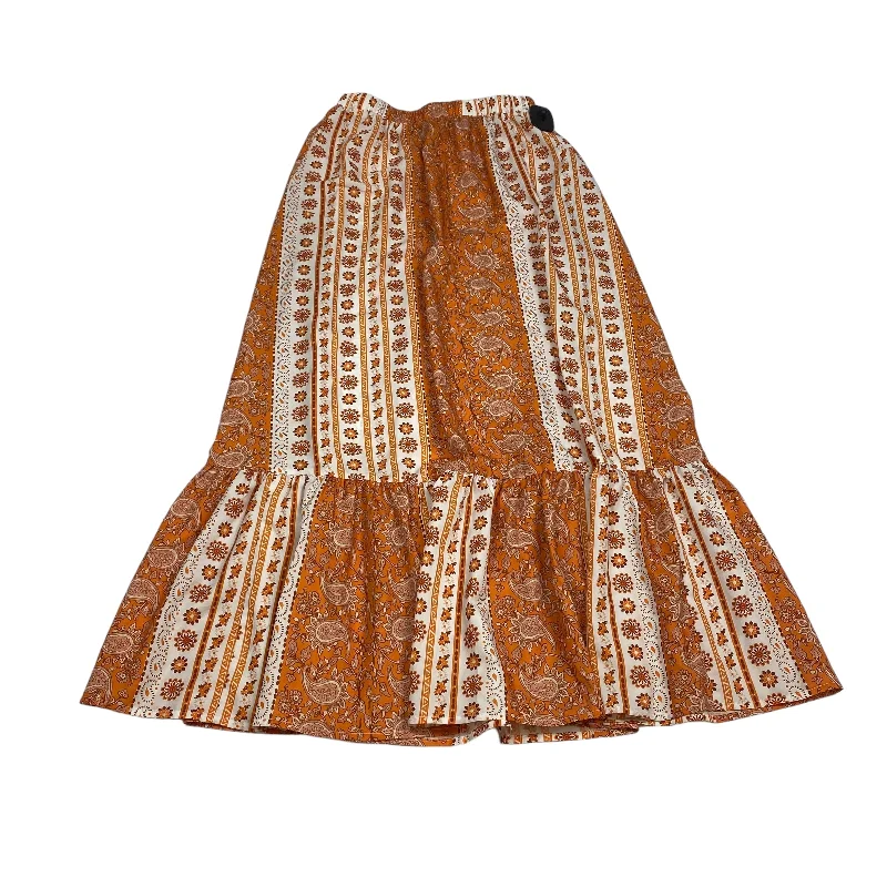 Limited Edition, Limited Price!Orange Skirt Maxi Shein, Size M