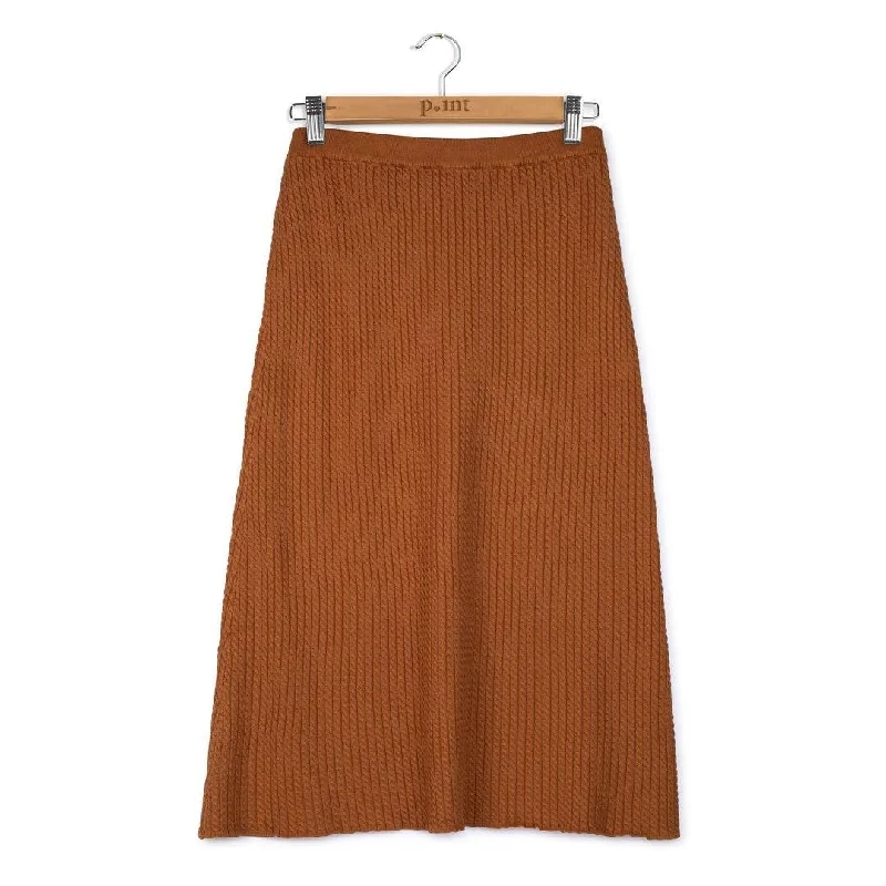 Shop Today, Save Tomorrow!Point Cableknit A-line Midi Skirt