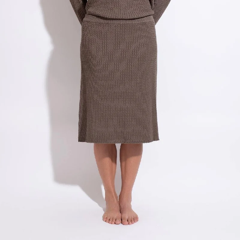 Lowest Prices Guaranteed!Point Cableknit A-line Skirt