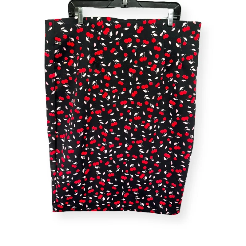 Upgrade for Less!Red Skirt Midi Lane Bryant, Size 18