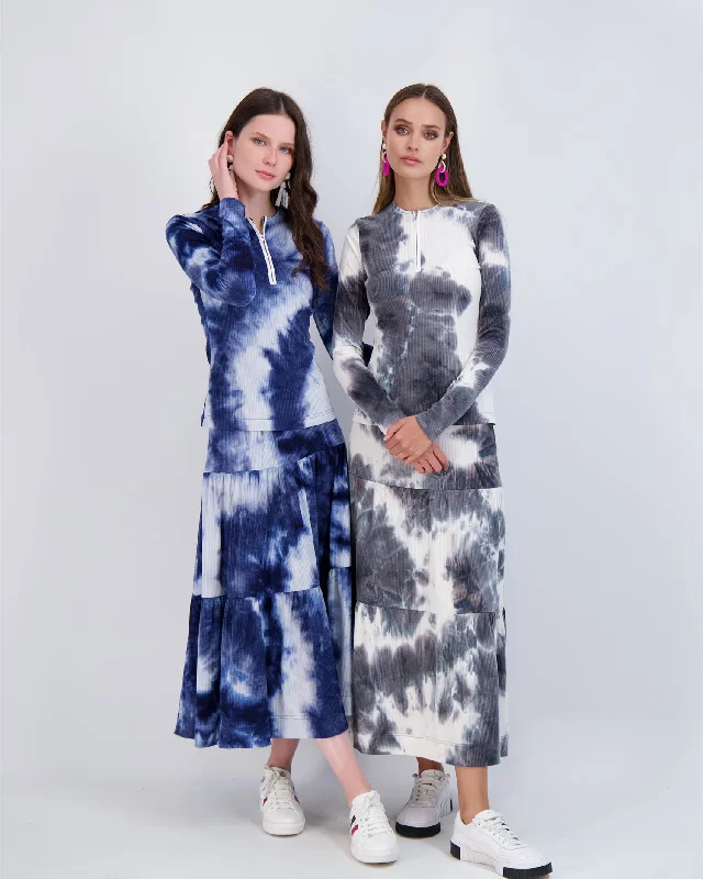 Don’t Wait – Deals Won’t Last!Riff TIe-Dye Tiered Skirt