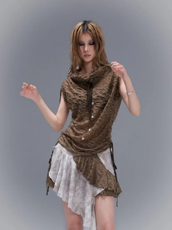 Exclusive Offers You’ll Love!Irregular Hole Breaking Half Low Waist Skirt【s0000008465】
