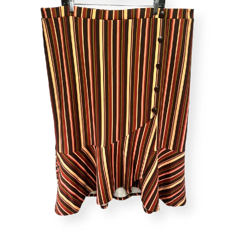 Your Chance to Save is Now!Striped Pattern Skirt Maxi Cato, Size 22