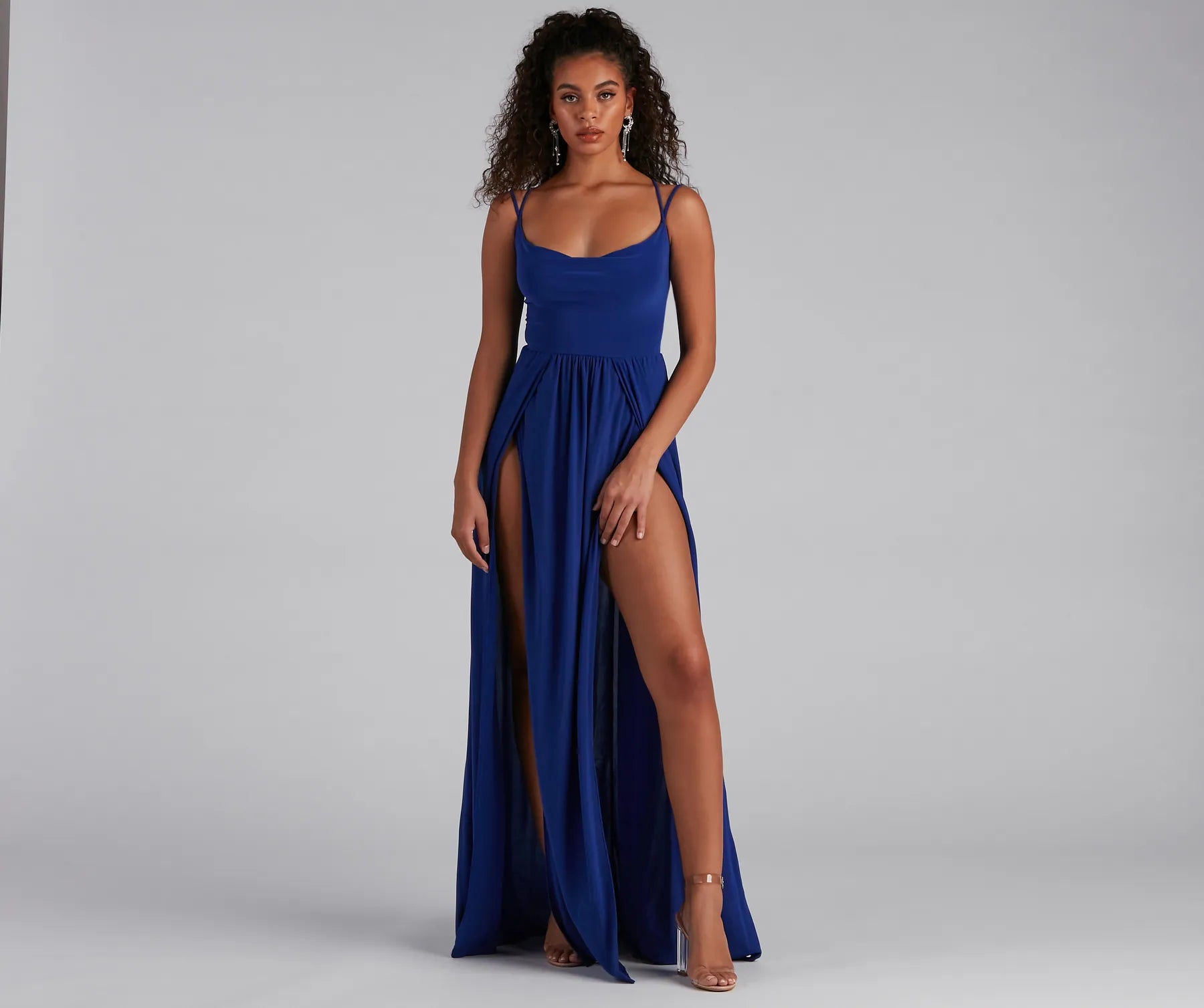 Every Deal is a Steal!Fleur Formal Double High Slit Dress
