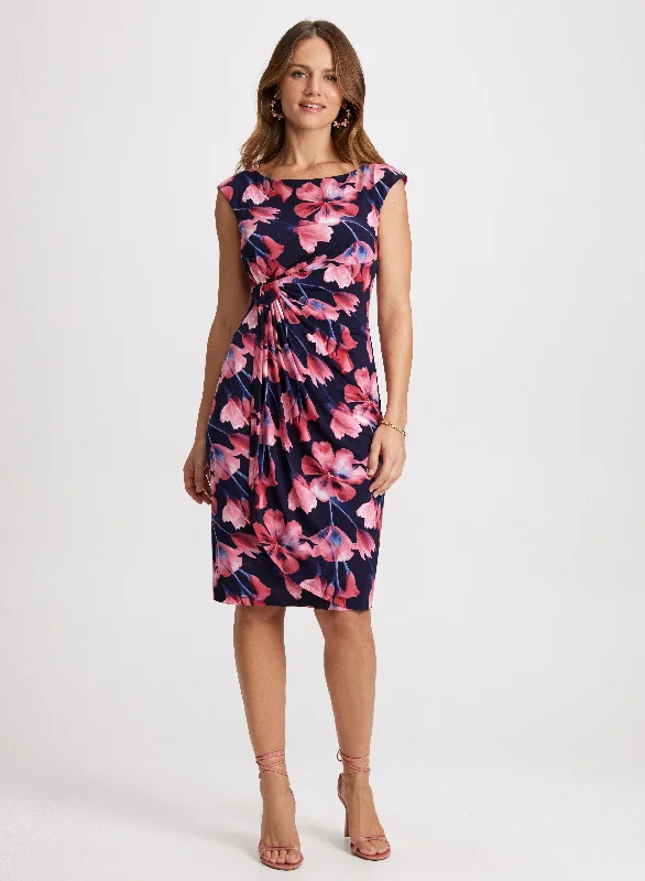 Great Deals, Just for You!Floral Gathered Waist Dress