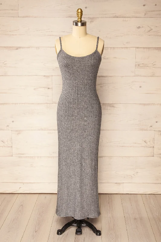 One Day Only – Huge Savings!Katherine Grey | Knit Maxi Dress w/ Thin Straps