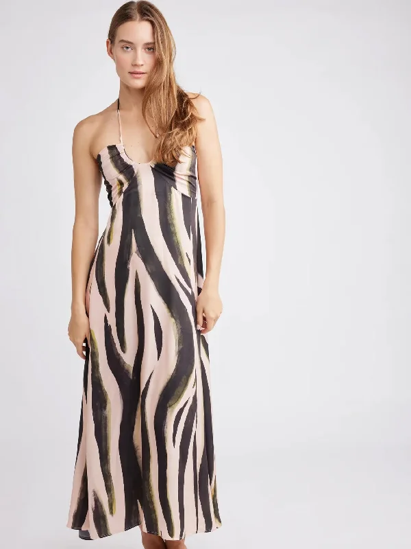 Score Huge Discounts Today!Katya “U” Ring Halter Dress By Self Contrast