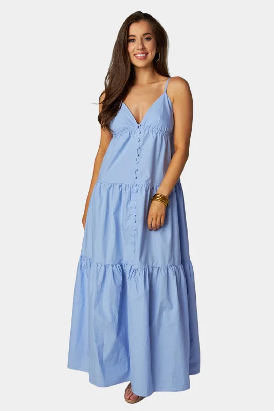Limited Deals, Unlimited Savings!Kenna Tiered Maxi Dress - Blue