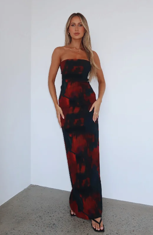 Find the Best Deals Here!Leave You Alone Maxi Dress Deep Merlot