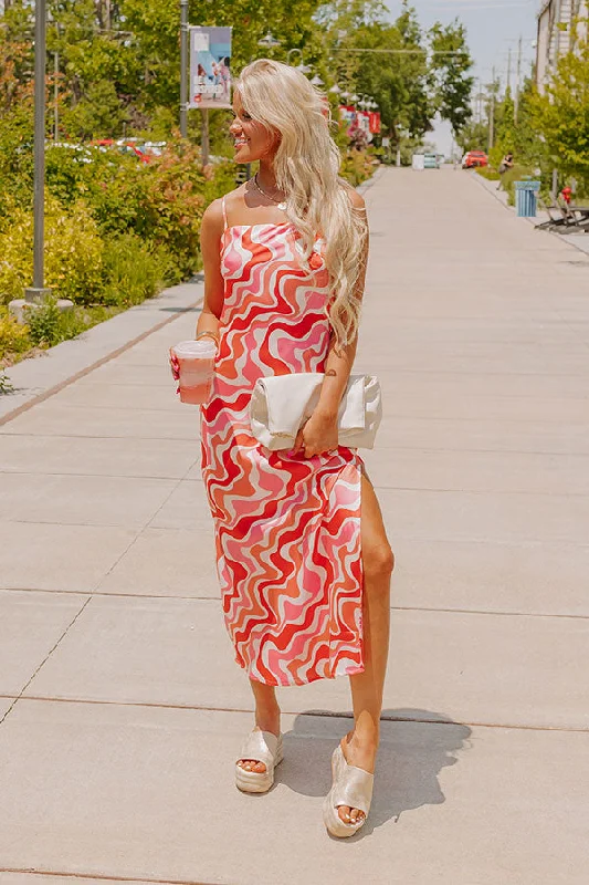 Your Wallet Will Thank You!Mod Mood Satin Maxi Dress