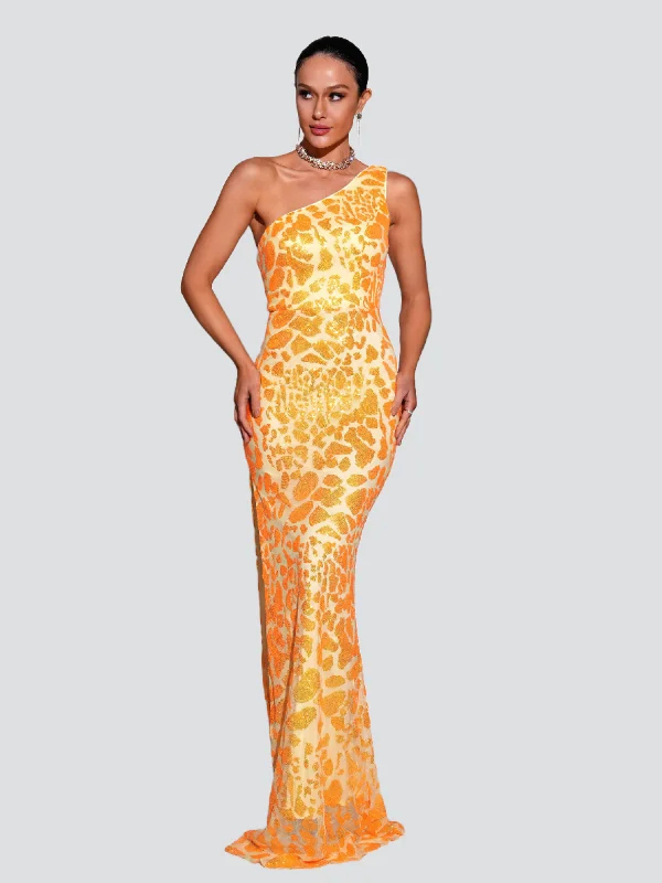 Shop Smart, Save Big!One Shoulder Lace Up High Split Prom Dress RM21320