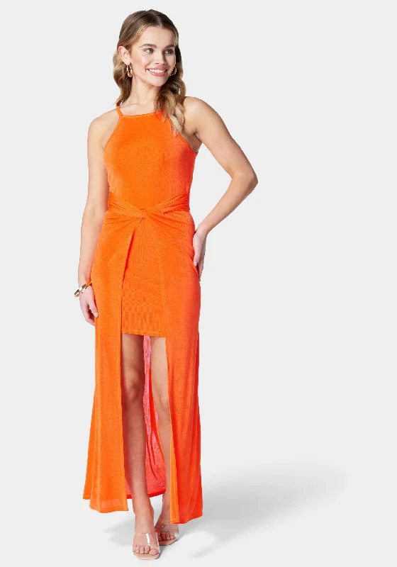Exclusive Offers You’ll Love!Overlay Slinky Knit Dress