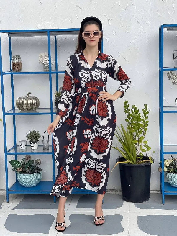 Limited Stock Available!Palmiye Dress In Brown