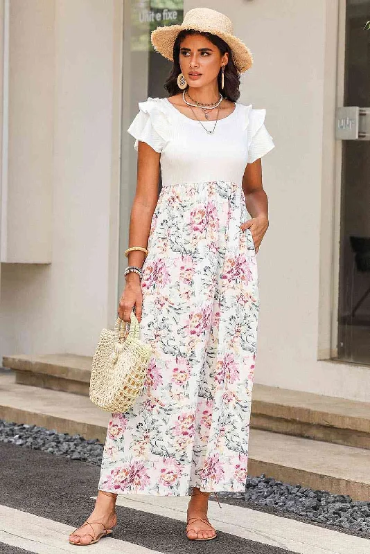Exclusive Deals Just for You!Round Neck Ruffled Short Sleeve Dress