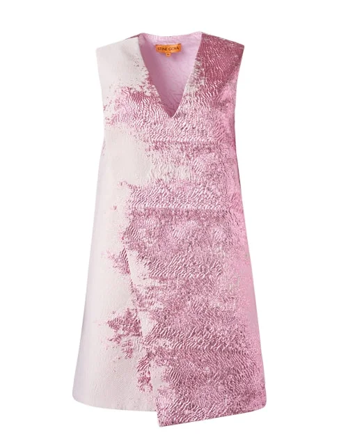 Score Big Savings Today!Tamar Pink Jacquard Dress