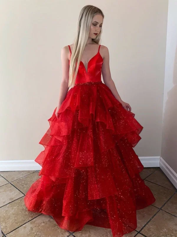 Get More, Spend Less – Shop Now!2020 Newest Prom Dresses, Fashion Fluffy Prom Dresses, A-line Long Prom Dresses