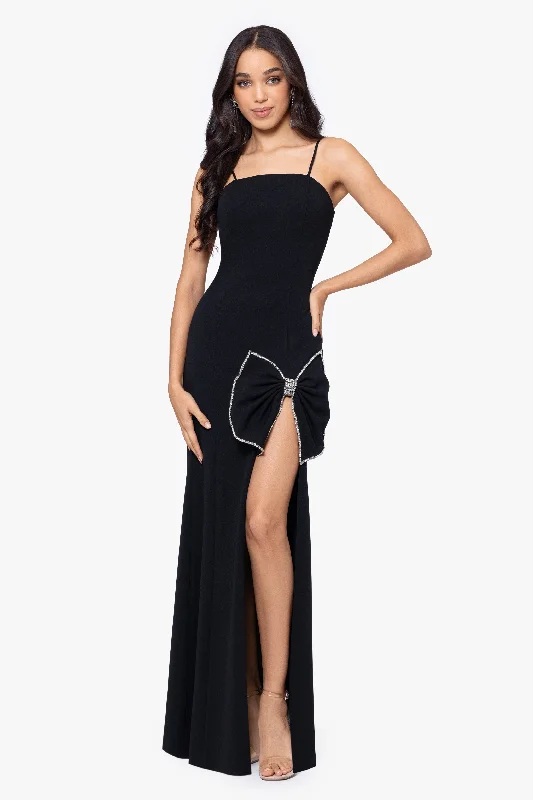 Savings You Can’t Ignore!"Stacy" Long Bow and Rhinestone Dress