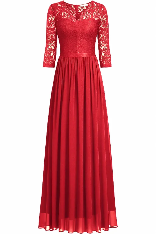 Buy More, Save More!A-Line Floor Length Chiffon Prom Dress CS0421