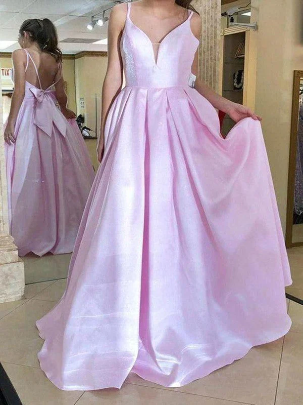 Mega Sale Happening Now!A-line Pink Prom Dresses, Long Prom Dresses 2020, Newest Prom Dresses