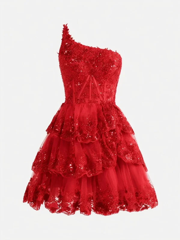 Incredible Savings Inside!A-line Short Mini Tulle Prom Dress CS0420