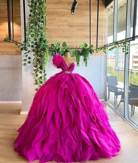 Enjoy Huge Discounts Now!A Line Tulle Ball Gown Evening Dress Long Prom Dress      cg24402