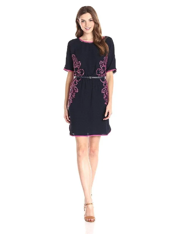 Incredible Savings Inside!Adrianna Papell - 16PD79730 Embroidered Bateau Neck Column Dress