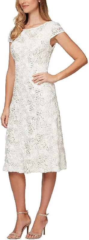 Great Deals, Just for You!Alex Evenings 1121570 Cap Sleeve Short Formal Dress