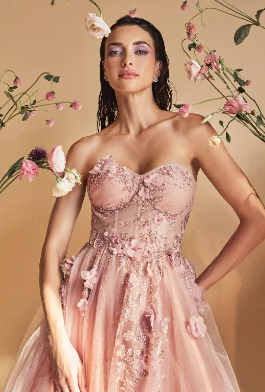 Save Money, Shop Happy!Andrea & Leo A1195 Strapless A Line Cocktail Dress