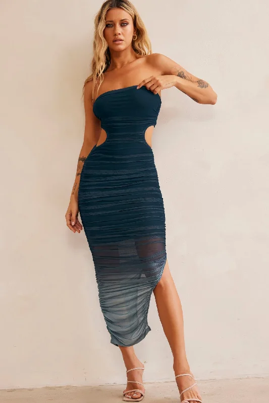 Your Favorite Items on Sale Now!Dream On Midi Dress - Dark Teal