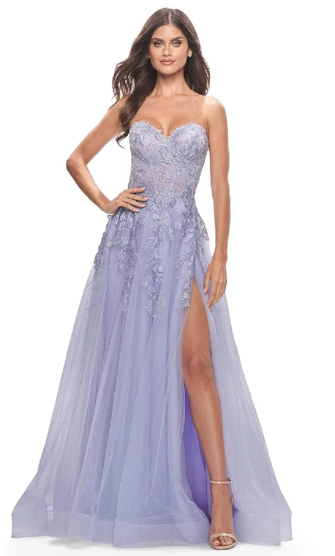 Time to Snag a Bargain!La Femme 31363 - Appliqued Sweetheart Evening Dress
