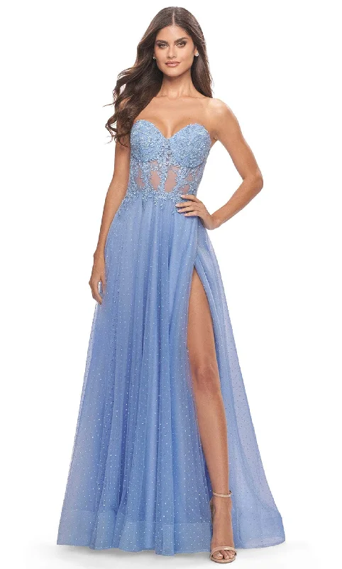 Today’s Deals, Tomorrow’s Regrets!La Femme 31367 - Laced Sweetheart Tulle Long Prom Dress
