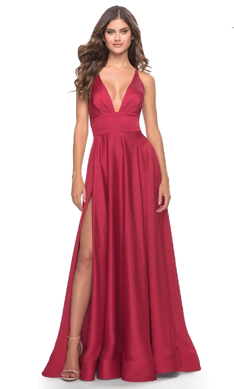 Buy More, Pay Less!La Femme 31533 - V Neckline Wide Waistband Long Prom Dress