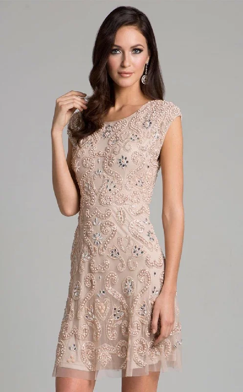 Limited-Time Price Drop!Lara Dresses Embellished Scoop Sheath Evening Dress 33404 - 1 pc Ivory In Size 10 Available