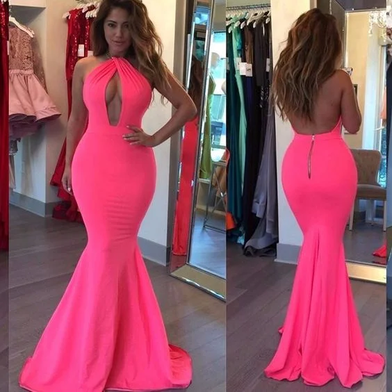 Save More When You Shop More!Long Prom Dresses, Halter Prom Dresses, Jersey Party Prom Dresses    cg24796