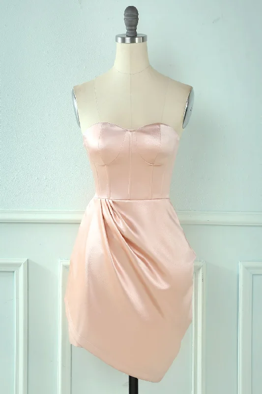 Shop Before It’s Gone!Pink Bodycon Sweetheart Cocktail Dress