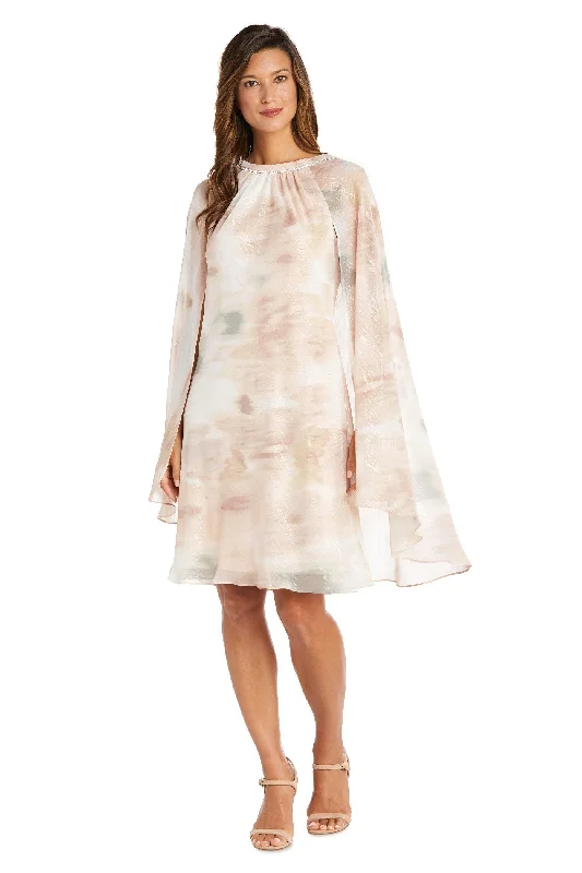 Your Favorite Items on Sale Now!R&M Richards 9276P Short Petite Chiffon Cape Dress