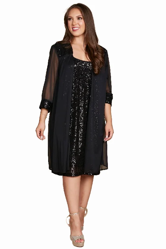 Find the Best Deals Here!R&M Richards 2762P Short Petite Chiffon Jacket Dress