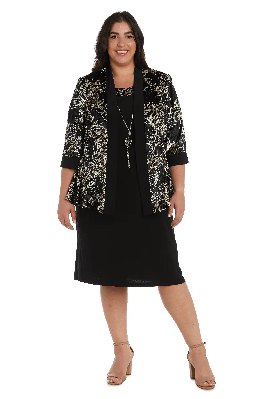 Your Shopping Wish, Our Discount Command!R&M Richards 7688W Short Plus Size Jacket Dress