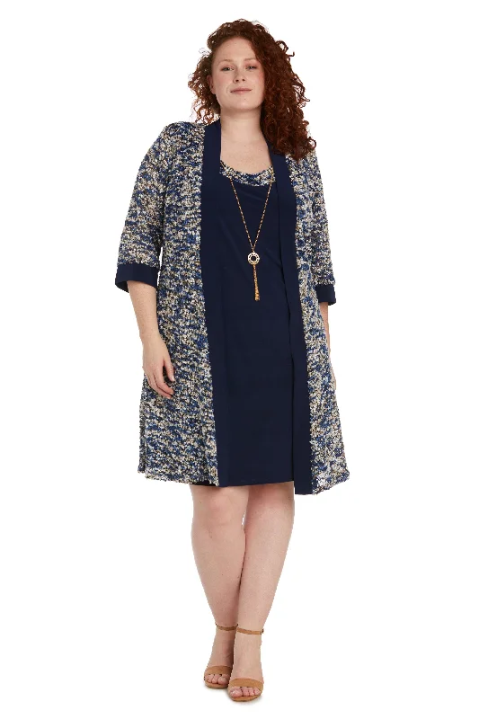 Buy More, Save More!R&M Richards 9045W Short Plus Size Jacket Dress