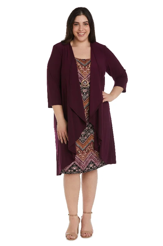 Exclusive Offers You’ll Love!R&M Richards 9127W Short Two Piece Plus Size Dress