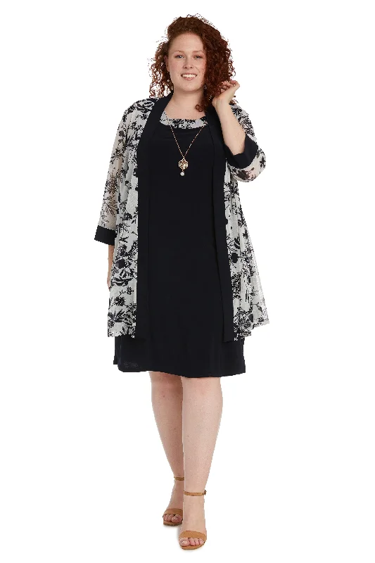 Don't Miss Out!R&M Richards 9616W Two Piece Plus Size Short Dress