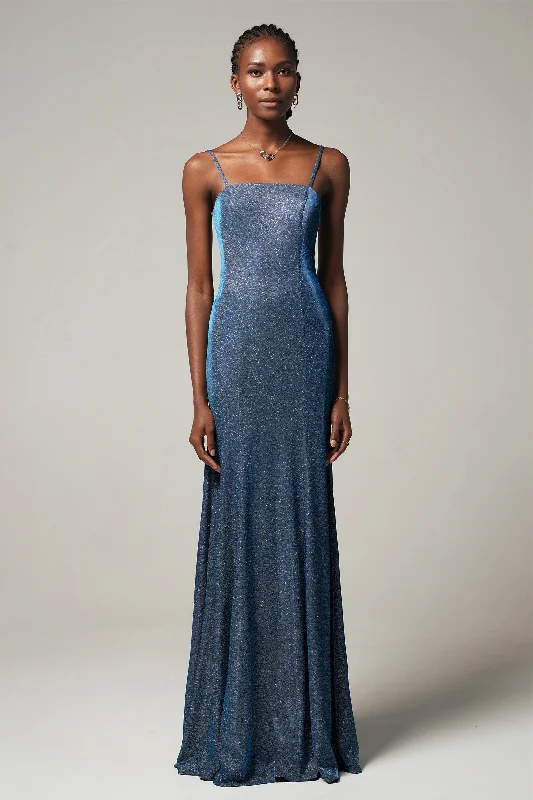 More Discounts, More Joy!Sheath-Column Floor Length Gold Dusting Fabric Dress CS0240