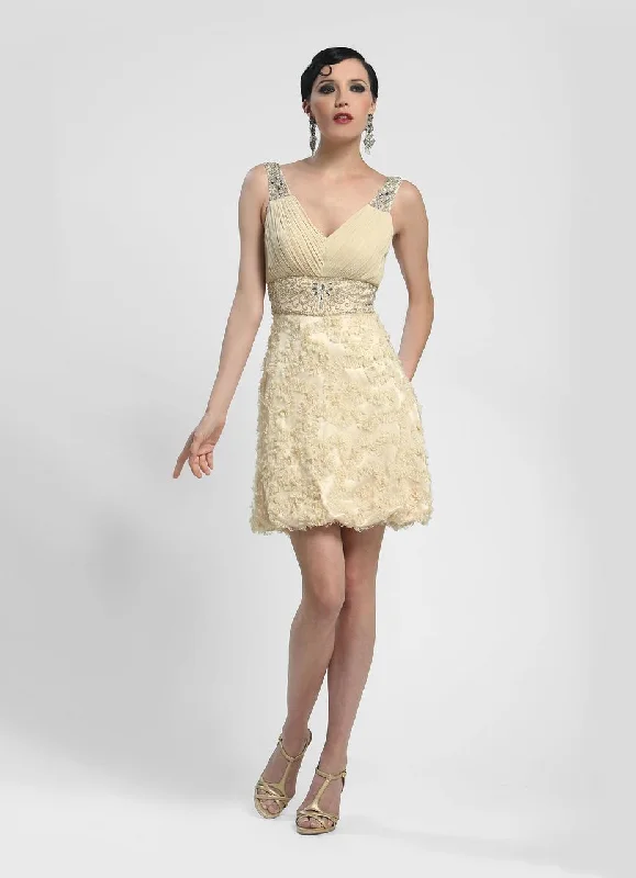 Grab Yours Before It’s Too Late!Sue Wong - Embellished V-Neck Column Dress N4172